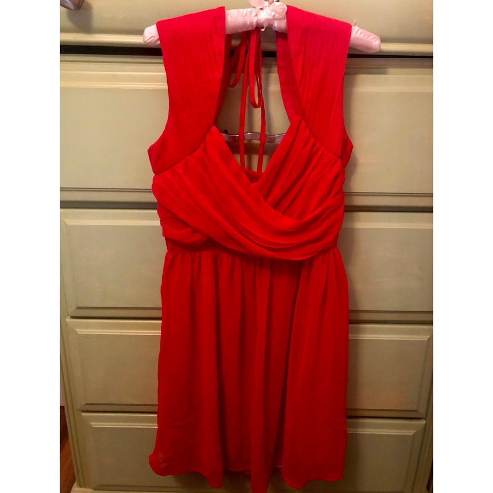 Women’s red dress